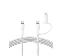 Belkin Cavo di ricarica 2 in 1 CAC003HQ1.5MWH BoostCharge Pro – USB-C e Lightning 1,5 m Bianco