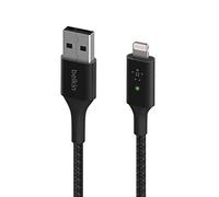 BELKIN CAVO DI RICARICA USB-A LIGHTNING BOOST CHARGE + LED INTELLIGENTE | NERO