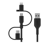 Belkin BOOST CHARGE cavo USB 1 m USB A USB C/Micro-USB B/Lightning Nero