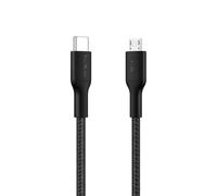 Belkin Cavo USB-C Micro USB da 1 m Ecosostenibile, Cavo USB-C di Ricarica Rapida morbido e flessibile, Certificato USB-IF per fotocamere, altoparlanti e altro - Nero