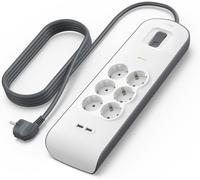 Belkin Ciabatta multipresa con USB e 6 prese, protezione dalle sovratensioni con