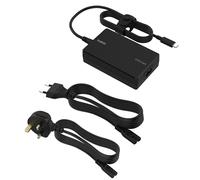 Belkin Connect Core Adattatore di alimentazione GaN USB-C, alimentatore rapido USB-C universale, Power Delivery 100W, 2 cavi di alimentazione con prese EU/UK, per gaming, MacBook, laptop e Chromebook