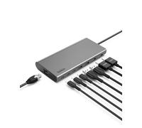 Belkin Connect Hub universale USB-C 8 in 1 Dual Display Core con tecnologia Silicon Motion - Compatibile con Mac, Windows e Chromebook - PD da 100 W con velocità di trasferimento 10 Gbps e Ethernet 1