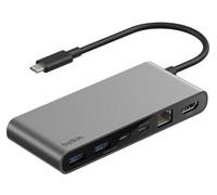 Belkin CONNECT USB-C 8-in-1 Hub Dual USB-C Ports INC024HQSGY