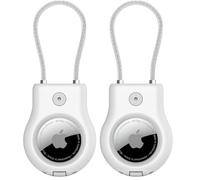 Belkin Custodia per AirTag con filo metallico (Secure Holder, guscio protettivo per AirTag, protezione antigraffio per AirTag) - Bianco (Confezione da 2)