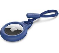 Belkin Custodia per AirTag con laccetto Secure Holder, guscio protettivo antigraffio per Air Tag - Blu, Normal