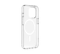 Belkin Custodia protettiva con MagSafe per iPhone 13 Pro, rivestimento antimicrobico, materiali resistenti ai raggi UV, magneti integrati e bordi rialzati per proteggere la fotocamera - Trasparente