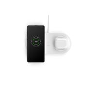 Belkin Dual Induction Charging Station (caricatore wireless doppio da 10 W per iPhone 14/14 Plus, 14 Pro, 14 Pro Max, 13, 12, Galaxy S22, S22+, S22 Ultra, Pixel 4, 4XL, AirPods, ecc.) - Nouvo
