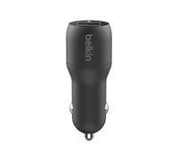 Belkin Dual USB-A Car Charger w/1m PVC A-C 24w Caricabatteria CCE001BT1MBK
