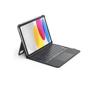 Belkin Everyday - Custodia per tastiera con supporto, tastiera Bluetooth retroilluminata, controlli multi-gesto, compatibilità magnetica per Apple Pencil e tasti multimediali per iPad 10a generazione