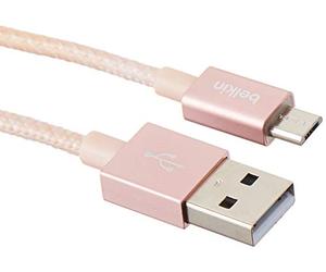 Belkin F2CU021BT04-C00 Cavo MIXIT Metallico da Micro-USB a USB, Oro Rosa