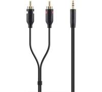 BELKIN - F3Y116BT2M 2m 2 x RCA 3.5mm Nero cavo audio