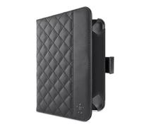 Belkin F7N040VFC00 Quilted Cover - Custodia in Ecopelle Trapuntata, per Apple iPad mini, Supporto e Funzione Autowake, Nero