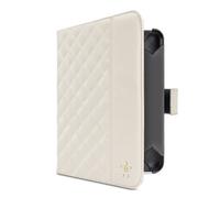 Belkin F7N040VFC01 Custodia per Apple iPad mini, Ecopelle Trapuntata, Bianco