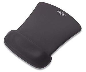 Belkin F8E262-BLK Tappetino con Poggiapolso in Gel per Mouse WaveRest, Design Ergonomico e Durevole, Antistress, Nero