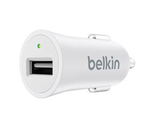 Belkin F8M730btWHT Caricabatteria da Auto Metallico MIXIT, Bianco