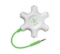 Belkin F8Z274BT Splitter audio verde, bianco - Nouvo