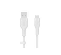 Belkin Cavo USB-A a Lightning BoostCharge Flex – Silicone 2 m Certificato MFi – Bianco
