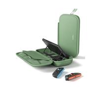 Belkin Gaming Custodia di ricarica per Nintendo Switch 2 con power bank portatile 10K, display LCD, ricarica rapida per Nintendo Switch da 30 W con porta-AirTag e porta-cartucce per giochi - Verde