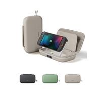 Belkin Gaming Custodia Pro per Nintendo Switch 2, Power Bank 10K - Beige | Custodia da Trasporto con Power Bank 10000mAh 30W Rimovibile, Borsa da Viaggio, Slot AirTag, 12 Slot Giochi, Guscio Rigido