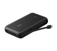 Belkin Gaming Power bank 20000 mAh 30W con cavo USB-C integrato, ricarica rapida USB-C PD, caricabatteria portatile per Nintendo Switch 2, iPhone 16, iPad Pro, Galaxy S25 e altri, nero