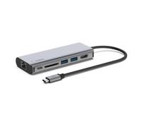 Belkin Hub USB 3.2 Gen 1 6 porte HDMI, RJ-45, SD Nero, Grigio