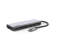 Belkin Hub USB 3.2 Gen 1 Argento con 7 Porte e Risoluzione 4K Ultra HD