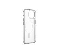 Belkin SheerForce Custodia per iPhone 15 con MagSafe, cover magnetica per iPhone 15, custodia protettiva trasparente, rivestimento antimicrobico e bumper rialzato per proteggere schermo e fotocamera