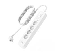 Belkin SRB001VF2M protezione da sovraccarico Bianco 4 presa[e] AC 2 m (SOCKET STRIP WITH OVERVOLTAGE - PROTECTION 4-WAY WITH 1