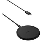 Belkin Pad di ricarica wireless (15 W), caricabatterie Qi per Apple iPhone 16, iPhone 15/14/13, AirPods, Samsung Galaxy S25, Galaxy S24, Pixel, incl. cavo da 1,5 m (senza alimentatore), nero