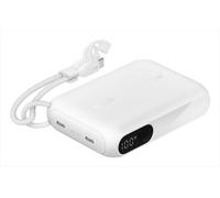 Belkin Power Bank 10000 mAh, Caricabatterie Portatile USB-C sottile, 2 porte USB-C, display digitale, ricarica da 20 W per iPhone 16, 15 Series, Samsung Galaxy S25, S24, Pixel 9, iPad ecc., Bianco