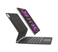 Belkin Pro - Custodia tastiera per iPad con supporto magnetico, retroilluminato, tasti touch multipunto, scomparto per Apple Pencil, tastiera wireless AZERTY per iPad Air M2 13", iPad Pro 12,9"