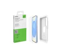 Belkin ScreenForce InvisiGlass Pellicola protettiva per Galaxy S25/S24, resistente a graffi e impatti, antimicrobico, con supporto di allineamento per un'applicazione senza bolle - Vetro Riciclato