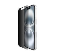 Belkin ScreenForce InvisiGlass Privacy Pellicola Protettiva per iPhone 16, proteggi schermo antigraffio, resistente agli impatti, applicazione senza bolle, vetro riciclato per iPhone 16, 15, 14 Pro