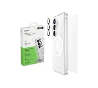 Belkin ScreenForce Titan Kit Protettivo per Samsung Galaxy S26 con Pellicola Schermo Antigraffio, Cover Antiurto e Pellicola Antiriflesso per Lenti Fotocamera, Protezione da Cadute Fino a 4 M