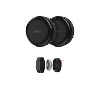 Belkin Secure Holder impermeabile con adesivo per Apple AirTag, custodia per AirTag resistente e antigraffio per portachiavi, monopattini, rimorchi, droni, biciclette e altro - Nero (confezione da 2)