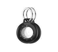 Belkin Secure Holder impermeabile con anello portachiavi per Apple AirTag, custodia protettiva per AirTag resistente e antigraffio, per collare degli animali, valigie, zaini - Nero (pacco da 2)