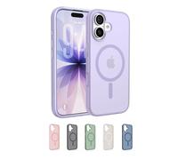 Belkin SheerForce Grip Cover per iPhone 17 Compatibile con MagSafe, Design Sottile con Linee Laterali Antiscivolo, Custodia Bumper per iPhone, Magnetica, Trasparente e Anti-urto, Lavanda