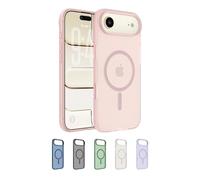 Belkin SheerForce Grip Cover per iPhone Air Compatibile con MagSafe, Design Sottile con Linee Laterali Antiscivolo, Custodia Bumper per iPhone, Magnetica, Trasparente e Anti-urto, Rosa