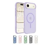 Belkin SheerForce Grip Cover per iPhone Air Compatibile con MagSafe, Design Sottile con Linee Laterali Antiscivolo, Custodia Bumper per iPhone, Magnetica, Trasparente e Anti-urto, Lavanda