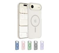 Belkin SheerForce Grip Cover per iPhone Air Compatibile con MagSafe, Design Sottile con Linee Laterali Antiscivolo, Custodia Bumper per iPhone, Magnetica, Trasparente e Anti-urto, Sabbia