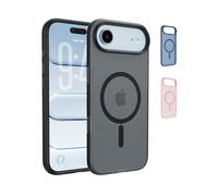 Belkin SheerForce Grip Cover per iPhone Air Compatibile con MagSafe, Design Sottile con Linee Laterali Antiscivolo, Custodia Bumper per iPhone, Magnetica, Trasparente e Anti-urto, Nero