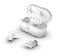 Belkin SoundForm Auricolari true Wireless (Cuffie Bluetooth per iPhone, Samsung, Google, controlli touch, Custodia di Ricarica Portatile, riproduzione 24 ore, isolamento rumori, anti-sudore), Bianco