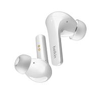 Belkin SOUNDFORM Flow Auricolari Bluetooth true wireless con cancellazione attiva del rumore, Cuffie in-ear, IPX5, 31 ore di riproduzione, per iPhone, Galaxy, Pixel - Bianco, One Size, AUC006
