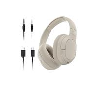 Belkin SoundForm Isolate Cuffie Wireless con Cancellazione Attiva del Rumore Ibrida, Cuffie con Microfono e Bassi Potenti, Cuffie Bluetooth con 60 Ore d'ascolto, Cuscinetti CloudCushion, Beige