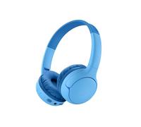 Belkin SoundForm Mini 2 Cuffie Bluetooth per Bambini, Cuffie On-Ear Wireless, Batteria di 55 Ore, Limite Sicuro del Volume di 85 dB, Microfono Integrato per iPhone/PC, iPad/Tablet/Galaxy, Blu