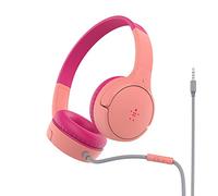 Belkin SoundForm Mini Cuffie on-ear con filo per bambini, headset over-ear per bambini con microfono per didattica a distanza, scuola, viaggi e videogiochi, per dispositivi con AUX da 3,5 mm - Rosa