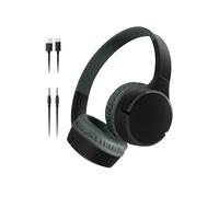 Belkin SoundForm Mini Cuffie wireless per bambini con microfono, 30 ore di riproduzione, adesivi divertenti, headset over-ear per didattica online, scuola e viaggi, per iPhone, iPad e Galaxy, nero