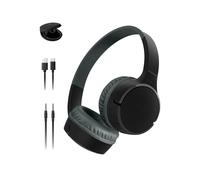 Belkin SoundForm Mini Cuffie wireless per bambini con microfono, 30 ore di riproduzione, adesivi divertenti, headset over-ear per didattica online, scuola e viaggi; per iPhone, iPad e Galaxy, nero