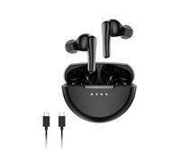 Belkin SoundForm Rhythm Auricolari senza fili, con microfono, ricarica rapida tramite USB C, durata della batteria di 28 ore, impermeabili (IPX5), auricolari Bluetooth, per iPhone, iPad, Galaxy, Pixel
